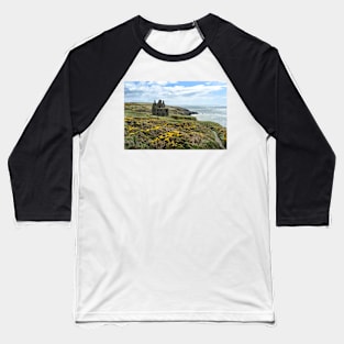 The ruins of Dunskey Castle near Portpatrick, Scotland Baseball T-Shirt